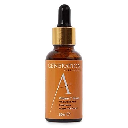 Generation Skincare Vitamin C Serum Hyaluronsäure Vitamin E - Beste Grundierung für Ihr Gesicht - Natürliche Anti Aging - Ant