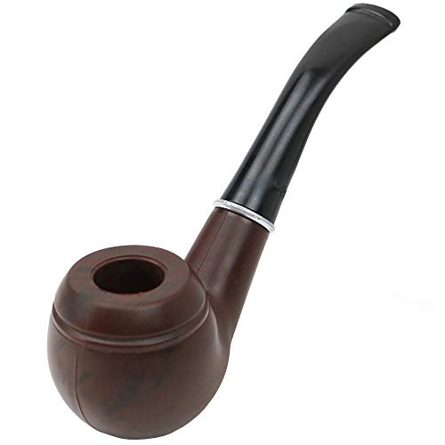 Old Professor Costumes - Skeleteen Fake Pipe Costume Accessory - Wood Look Tobacco Prop Pipe for