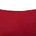 Deconovo Cushion Covers Home Decorative Hand Made Pillowcase Cushion Covers for Sofa 18 x 18 Inch No Pillow Insert Red