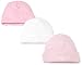 Gerber Baby Girls' 3 Pack Textured Knit Cap