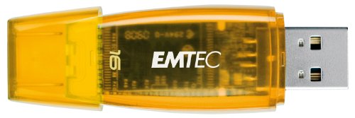 EMTEC C400 Candy II Series 16 GB USB 2.0 Flash Drive (Orange)