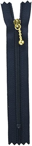 Y.K.K ポーチ用 コイルファスナー 12cm 10本入 紺 3CF-12-560