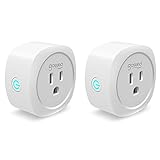 Smart Plug with Timer 2 Pack Energy Monitoring Wifi Plug Compatible with Alexa Echo Google Asistant IFTTT, no Hub Required, Control your Devices from Anywhere, ETL and FCC listed