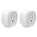 Smart Plug with Timer 2 Pack Energy Monitoring Wifi Plug Compatible with Alexa Echo Google Asistant IFTTT, no Hub Required, Control your Devices from Anywhere, ETL and FCC listed