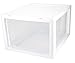 Sterilite 27 Qt./26 L Stacking Drawer, White, 4 Pack