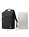 MARK RYDEN Business Water Resistant Polyester Laptop Backpack with USB Charging Port Fits Under 15.6 Inch Laptop and Notebook