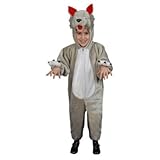 Little Kids Plush Wolf Costume By Dress Up America