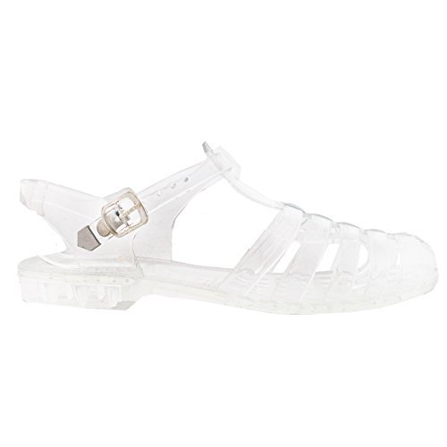 New Women Summer Retro Jelly...Sandals CLEAR 7 US