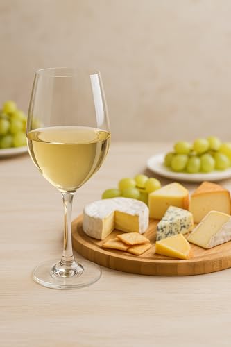 Taça de Vinho Luxo 330ml – Conjunto com 6 Unidades | Vidro Fino e Resistente | Ideal para Vinhos Tintos e Brancos | Sofisticação para Jantares e Eventos Elegantes (330, Millilitros)