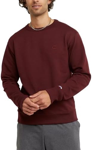 Champion Men's Crewneck, Powerblend Fleece Sweatshirt, Crewneck