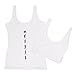 Yoga Tank Tops Organic Cotton Moon, Namaste & Evolution Yoga Top for Women, White, Smallthumb 3