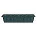 Root & Vessel Poly-Pro Plastic Flower Box Planter, Hunter Green, 24-Inch
