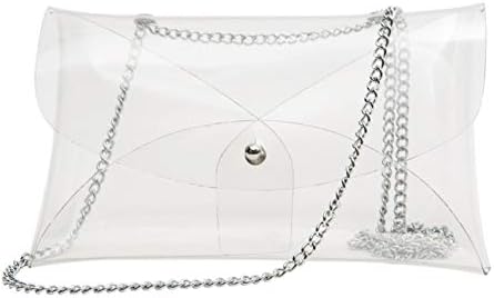 Zarapack Women's PVC Clear Bag Transparent Crossbody Shoulder Bag with Personalized Option