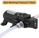 Lyrlody 12V DC Diaphragm Pump 115Psi 5 LPM High Pressure Self Priming view 4