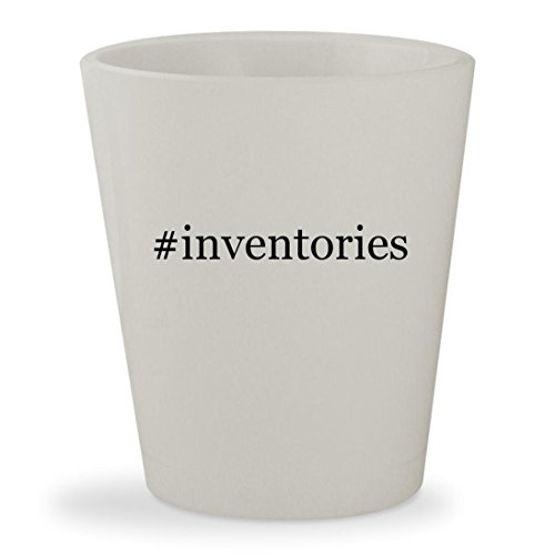 #inventories - White Hashtag Ceramic 1.5oz Shot Glass