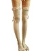 Girls Costume Cotton Lace Knee-High Sock with Ribbon Bow