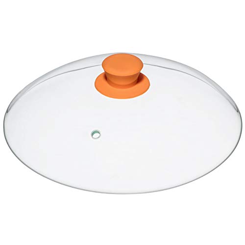 Mikro Innovations Vented Microwave Glass Cover Lid with Silicone Handle