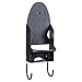 Ironing Board Holder Wall Mount with Heat Resistant Iron Rest for Max 4.2 inch Width Iron, Perfect for Small Dry Iron Travel Size and Older Model, Great for Hanging T-Leg Iron Board on Laundry Room