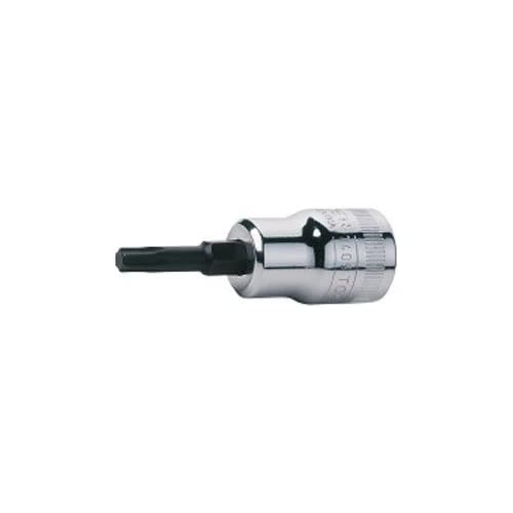 Bahco 7409TORX-T50-L 3/8-Inch Socket Driver for TX-50 Torx Head Screws Long, Silver/Grey