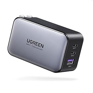 UGREEN 65W USB-C充電器 PD 充電器 2USB-Cポートと１USB-Aポート PPS規格対応