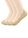 Zando Womens Anti-slip Low Cut Loafer Socks Anti-skidding Lace Hidden No Show Liner Socks D 3 Pairs Nude One Size:8.5