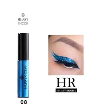 GlamTools Hilary Rhoda Sparkling Glitter Metallic Waterproof Liquid Eyeliner Eye Party Cosplay Wedding Makeup Eye Liner Tools - Blue