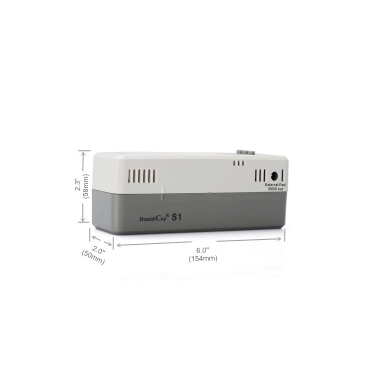HumidiCup® S1 Electronic Cigar Humidifier, Small Size for 40150 Cigar Count Humidor, Slim