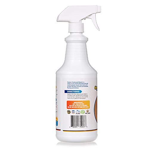 Sheiner's Hardwood Floor Cleaner for Deep Cleaning of Wood, Laminate, Natural and Engineered Flooring, Ready-to-Use, pH Neutral and Non Toxic, Safe for All Surfaces, 32 Oz (Renewed)