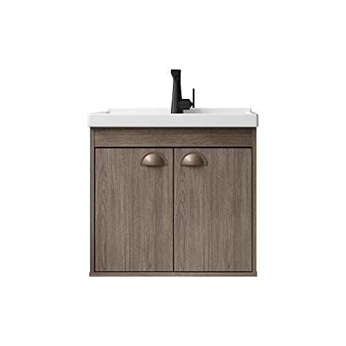 RIVERZZA Gabinete Armario para Banheiro 100% MDF com Cuba - Siena Munique 50cm