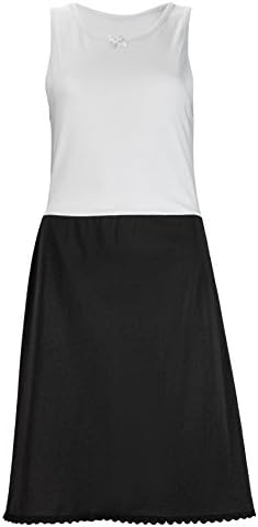 Vandero Sleeveless Full Slip Dress for Women - Cotton/Lycra Top, Nylon Bottom