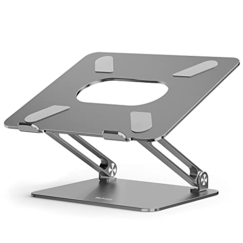 BoYata Laptop ständer: Multi-Angle-Standfuß mit Heat-Vent, Aluminium Einstellbares Notebook ständer kompatibel für Laptop (10-17 Zoll), einschließlich
