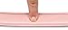 Soft Touch Collars Leather Padded Dog Collar, Brown with Light Pink Padding, Size Medium, Real Genuine Leather