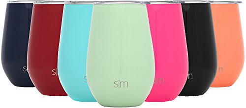Simple Modern Spirit 12oz Wine Tumbler - Vacuum Insulated Stemless Wine Glass Double Wall 18/8 Stainless Steel Flask Hydro Accessory - Mint
