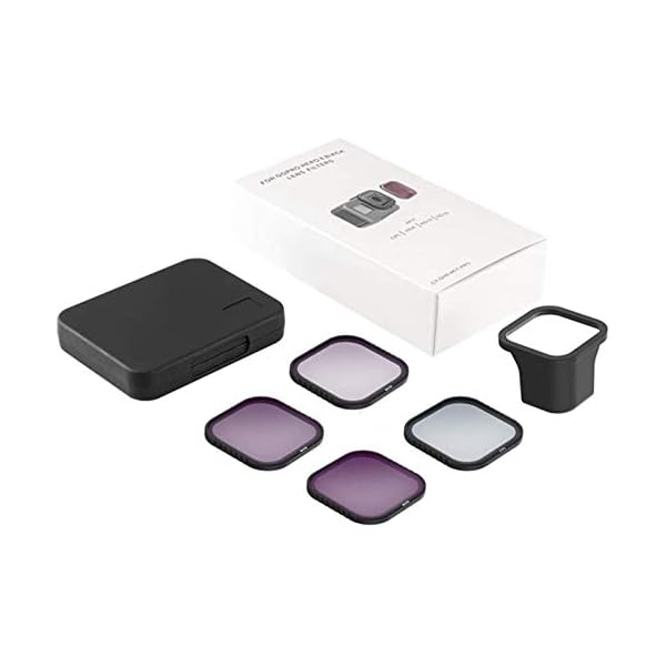 TELESIN 4 Stück ND8 16 32 CPL Magnetfilter Set Objektivschutz ND8 ND16 ND32 CPL Filter für GoPro Hero 8 Schwarz Kamera… – Bild 8