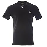 Burberry Brit Men's Check Placket Polo Shirt (Large, Black)