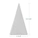 200 Clear Cone Shaped Treat Bags with Twist Ties 4'' - 1.4 mils Thick OPP Plastic Cello Bags Triangle for Favor Christmas Candy Popcorn