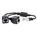 RJ45 Network Splitter Adapter Cable, Coursin RJ45 1 Male to 2 Female Socket Port LAN Ethernet Network Splitter Y Adapter Cable Compatible Cat5, Cat5e, Cat6, Cat7 primary
