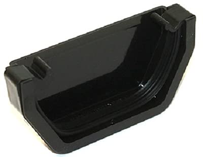 Marshall Tufflex RWSE1A Anthracite Grey External Stop End for 114mm Squareline Gutter System