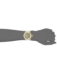 Invicta "Ángel Acero Inoxidable y Silicona Reloj Casual De Cuarzo De La Mujer, color: blanco (Modelo: 22703)