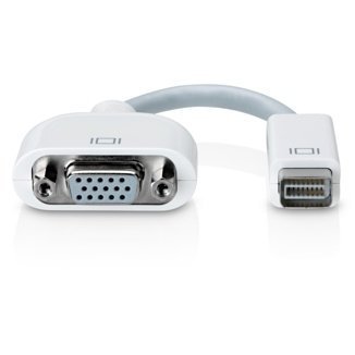 Veecome Mini DVI to VGA Adapter Cable for Macbook White (Round-head)