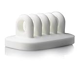 PowEver Desktop Cable Management Cordies Organizer for Power Cords USB Cables and Charging Accessories White