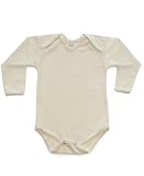 Hocosa Organic Merino Wool Snap-Bottom Shirt, Long Sleeves for Baby/Toddler