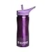 EcoVessel SUMMIT TriMax Triple Insulated Stainless Steel Water Bottle with Flip Straw - 17 Ounces - Purple