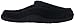 isotoner Men's Microterry Ergo Hoodback Slipper, Black, 11-12 M US
