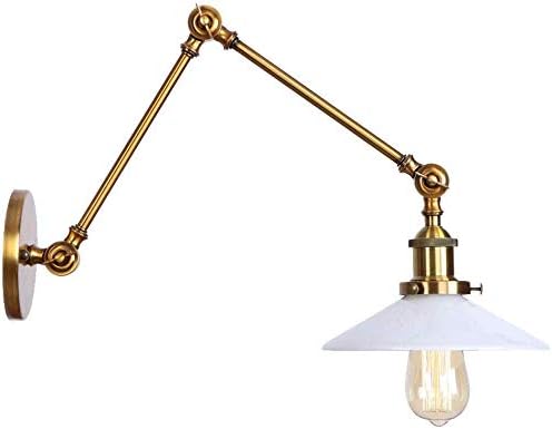 Retro Foldable Wall Lamps Long Swing Arm Adjustable Metal