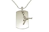 Michael Jordan Jumpman - Dog Tag Necklace-With Free Chain