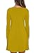 Women's Pockets Casual Swing T-Shirt Dresses Yellow X-Large