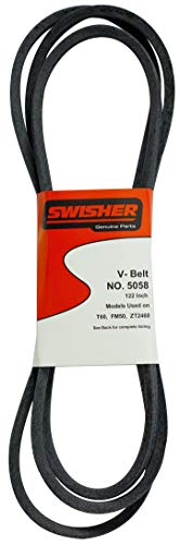 Swisher 5058 122-Inch Belt - Fits select Swisher 60-in Trailmowers and ZTR Mowers - Black/Blue