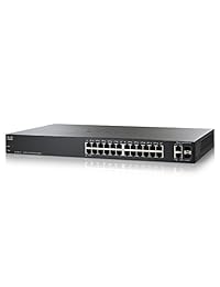 Cisco SF200-24 - Interruptor inteligente: 24 puertos 10 100, 2 puertos Mini-GBIC (SLM224GTNA) (reacondicionado certificado)