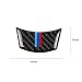 S-WEKA Carbon Fiber Steering Wheel Sticker M Stripe Emblem 3D Car Sticker for BMW e60 e61 5 Series